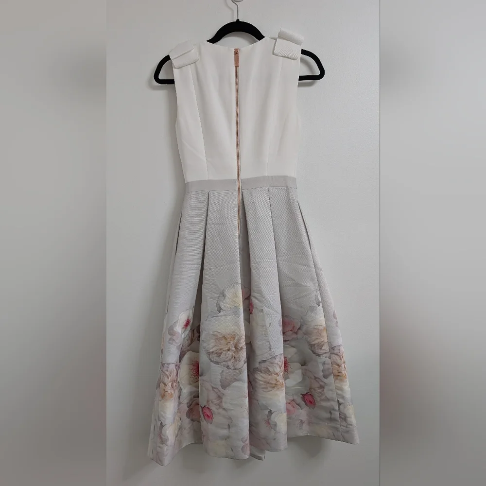 Ted Baker White Bow-Accent Sleeveless Dress - Picture 3 of 3